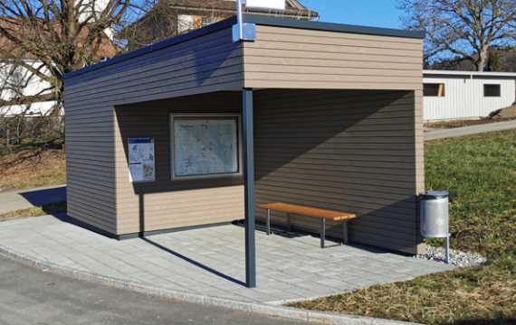 Neubau Bushaltehaus mit WC, Schongau