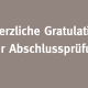 Herzliche Gratulation zum Lehrabschluss